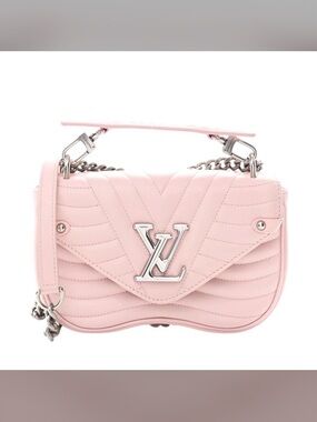 Louis Vuitton Pink Quilted New Wave Chain Shoulder Bag